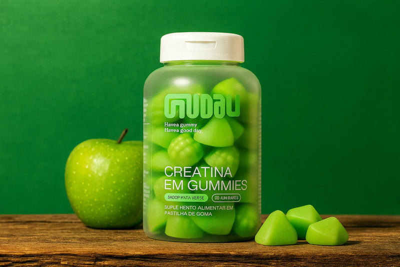 Creatina em Gummies – Sabor Maçã Verde
