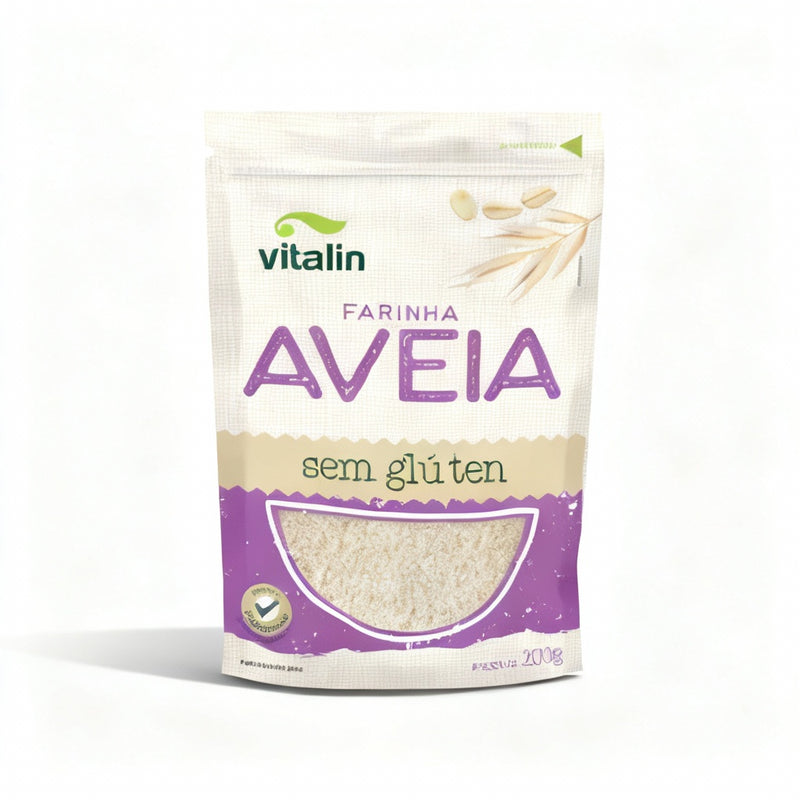 Farinha de Aveia Sem Glúten Vitalin - 200g