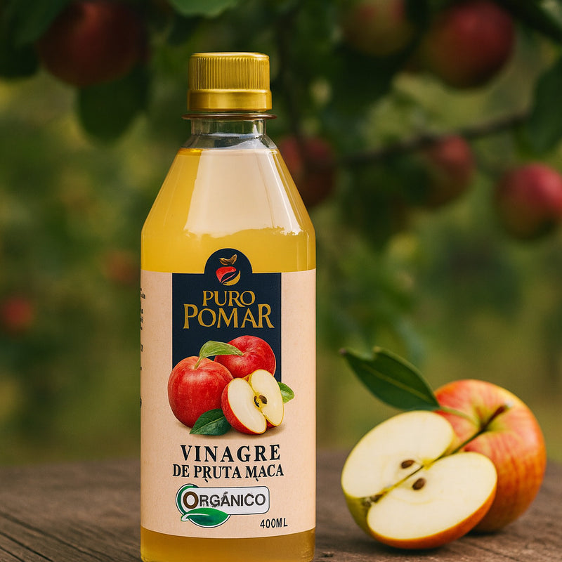 Vinagre de Maçã Orgânico Puro Pomar – 400ml