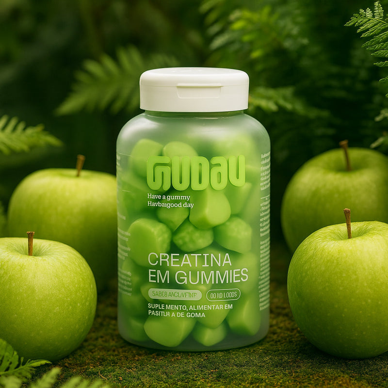 Creatina em Gummies – Sabor Maçã Verde