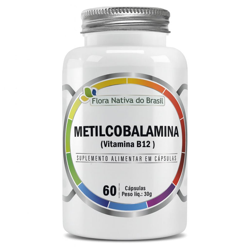 Metilcobalamina- Vitamina B12 / 60 Cápsulas Flora Nativa