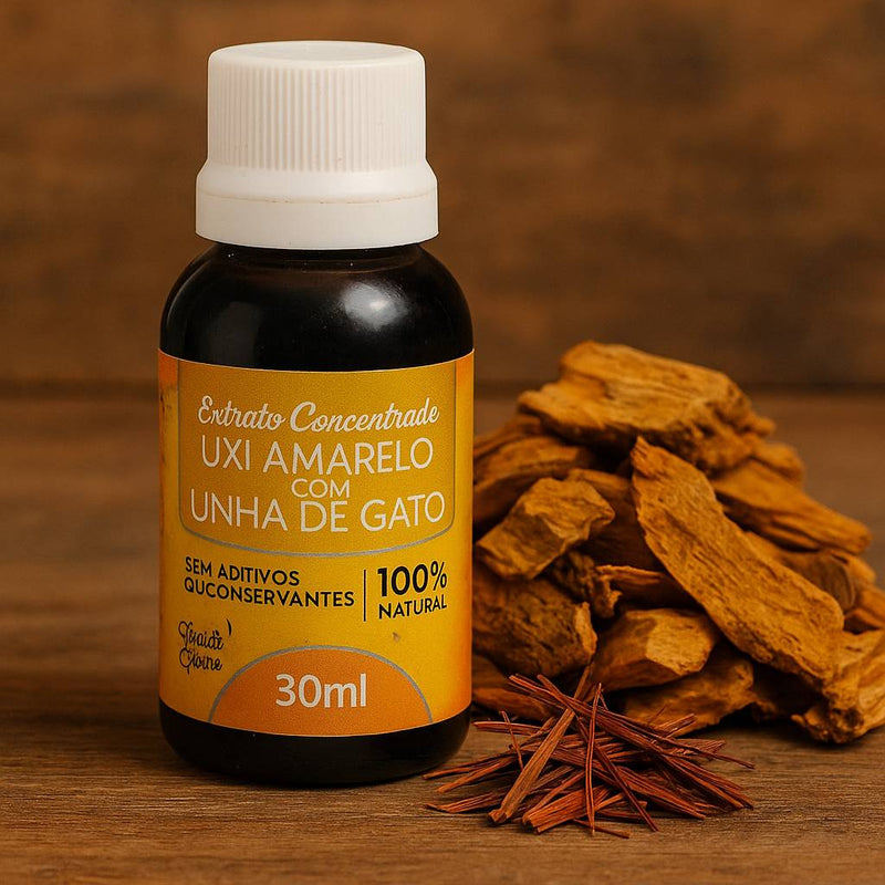 Extrato Concentrado de Uxi Amarelo com Unha de Gato - 30ml